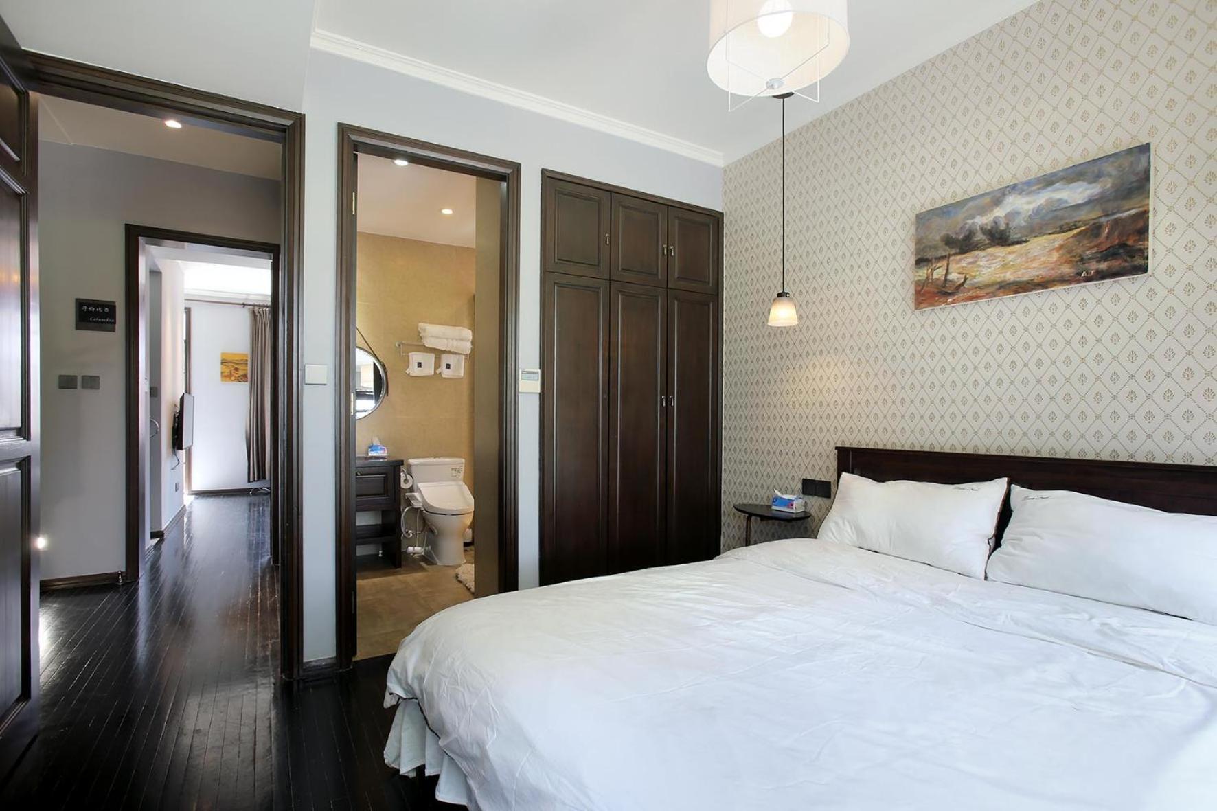 Shanghai Downtown Hills Boutique Guesthouse - Near Metro Line 7, Exit 3, Changping Road חדר תמונה