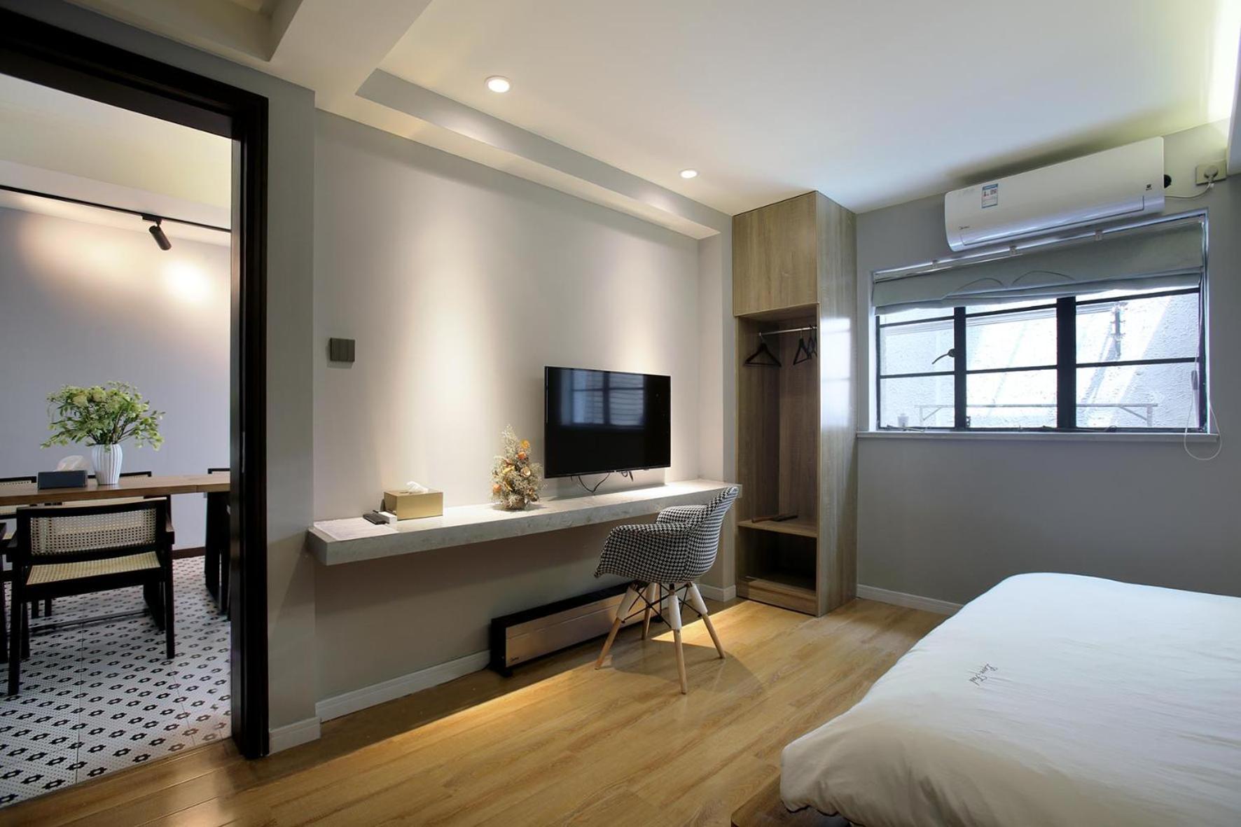 Shanghai Downtown Hills Boutique Guesthouse - Near Metro Line 7, Exit 3, Changping Road חדר תמונה