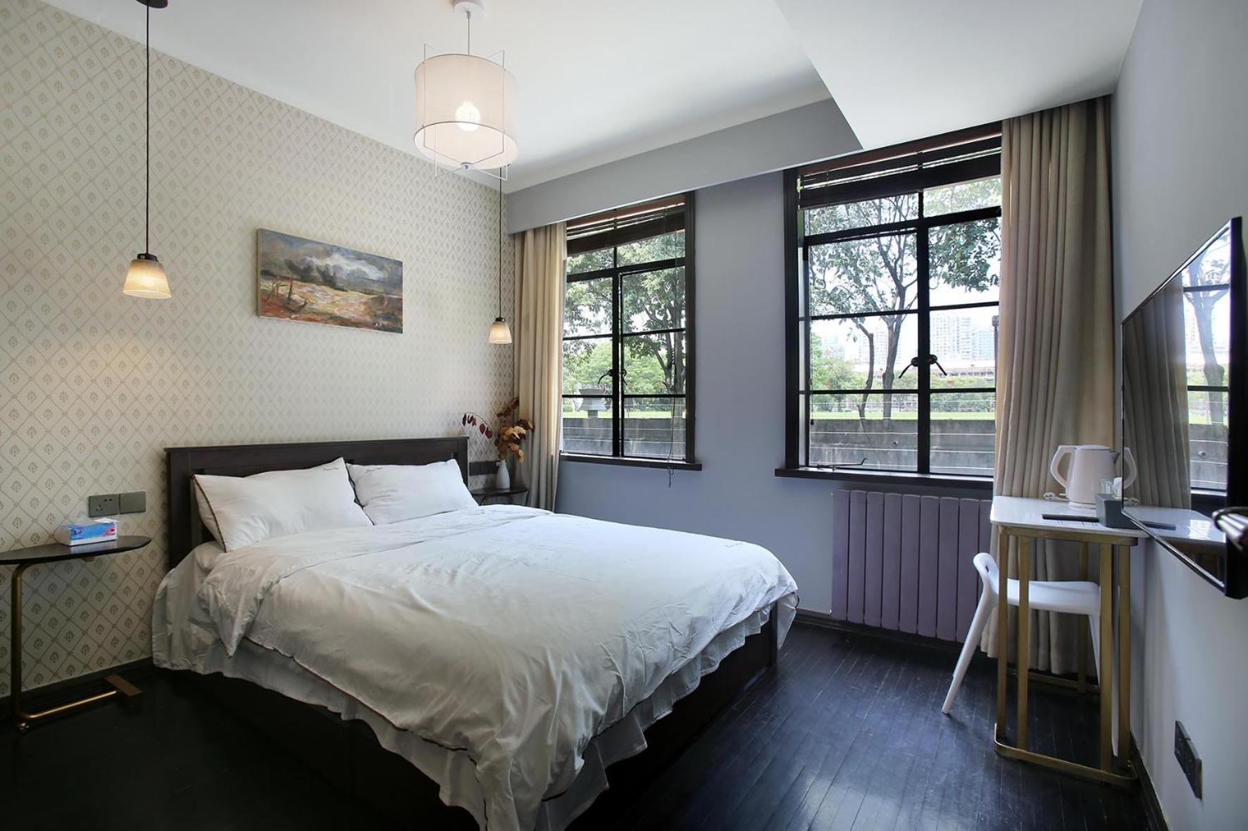 Shanghai Downtown Hills Boutique Guesthouse - Near Metro Line 7, Exit 3, Changping Road חדר תמונה